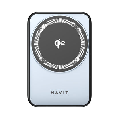 Havit wireless charging pad with Qi logo on a white background