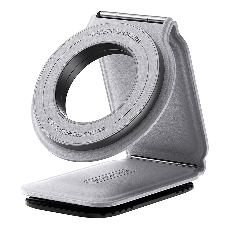 PrimeTrip C02 Mega Car Mount Stick-on Version Frosted Grey On White Background