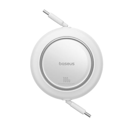 Baseus_Free2Draw_Mini_Retractable_USB-C_Cable_100W_Moon_White_2_On_White_Background