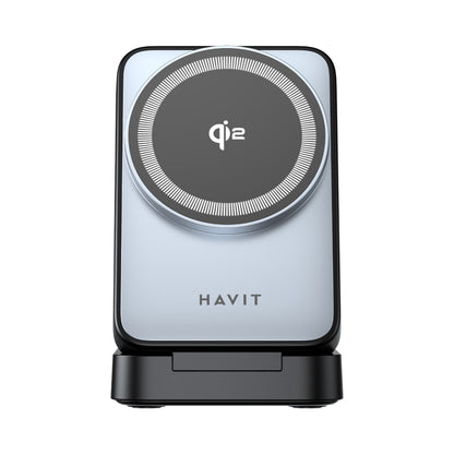Havit wireless charger with Qi logo on a white background