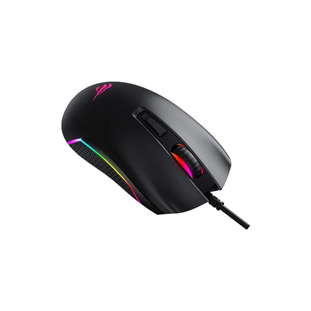 HAVIT MS1010 Ergonomic Gamer Backlit Wired RGB Gaming Mouse - Black