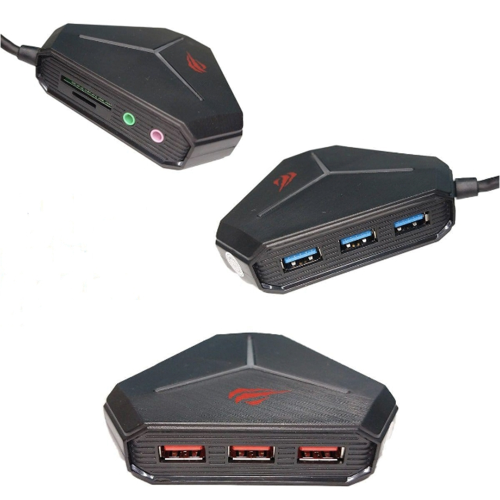 HAVIT H95 USB Hub Multi-Port USB 3.0 High-Speed Data Adapter