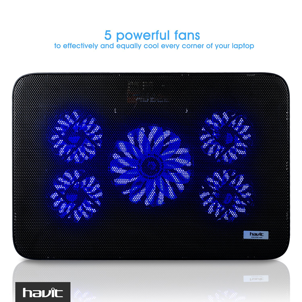 HAVIT HV-F2067 Laptop Cooling Pad Dual Fan USB Adjustable