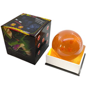 Orange crystal ball with star designs on a white background / Dragon Ball Z Crystal Ball - Mini