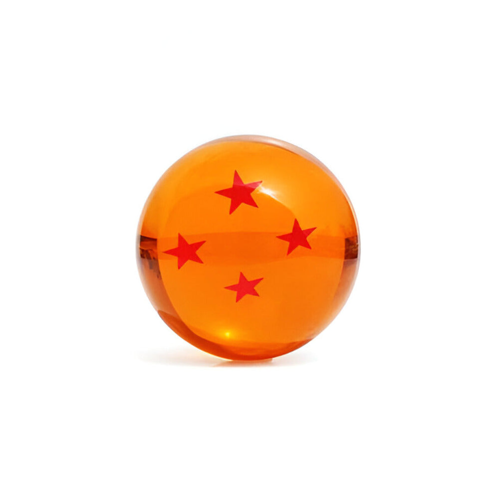 Orange sphere with red star patterns on a white background/ Dragon Ball Z Crystal Ball - Mini