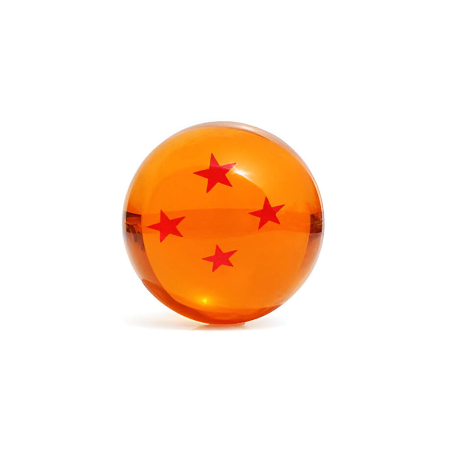 Orange sphere with red star patterns on a white background/ Dragon Ball Z Crystal Ball - Mini