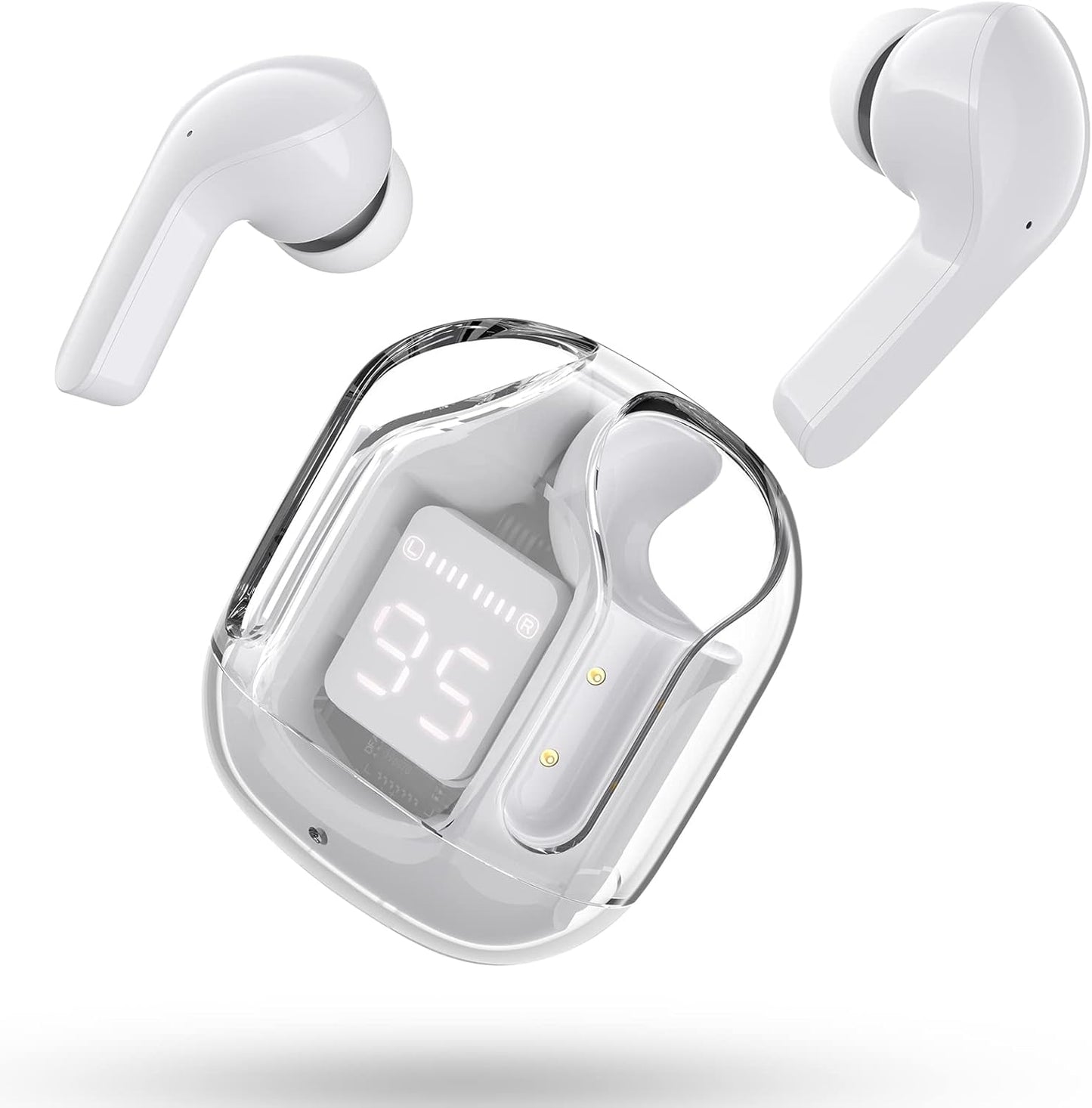 ACEFAST T6 ENC Wireless Earbuds (LED Display, 4‑Mic Calls, 20h Playtime)