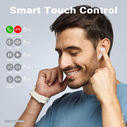 ACEFAST T6 ENC Wireless Earbuds (LED Display, 4‑Mic Calls, 20h Playtime)