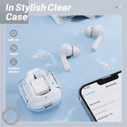 ACEFAST T6 ENC Wireless Earbuds (LED Display, 4‑Mic Calls, 20h Playtime)