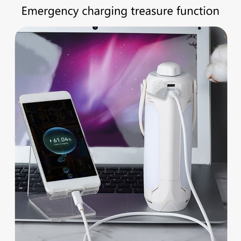 Portable 10000mAh Camping Lantern & Powerbank (IP56, 30–720 lm)