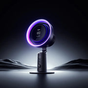 Jisulife Pro3 Table Fan Rechargeable 7200mAh 100 Speed USB-C with black background