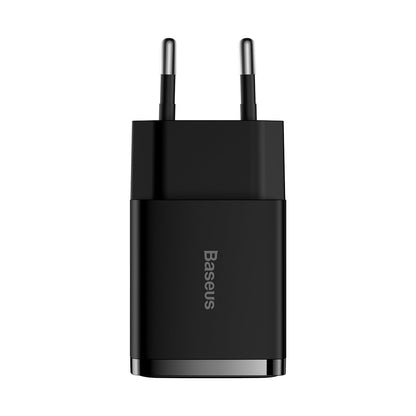 Baseus Compact Quick Dual-Port Charger 10.5W, 2x USB Type-A - Black