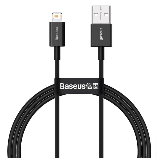 Baseus Superior Series Fast Charging Data Cable USB to iOS 2.4A 1M Black