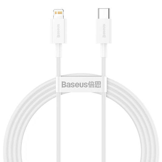 Baseus Superior Series Fast Charging Data Cable Type C to iOS PD 20W 1.5M White