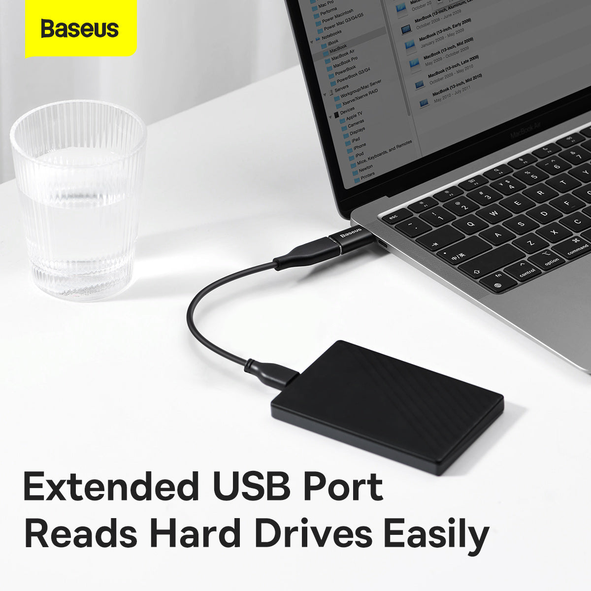 Baseus Ingenuity Series Mini Female OTG Adaptor Type-C to USB-A 3.1 Black